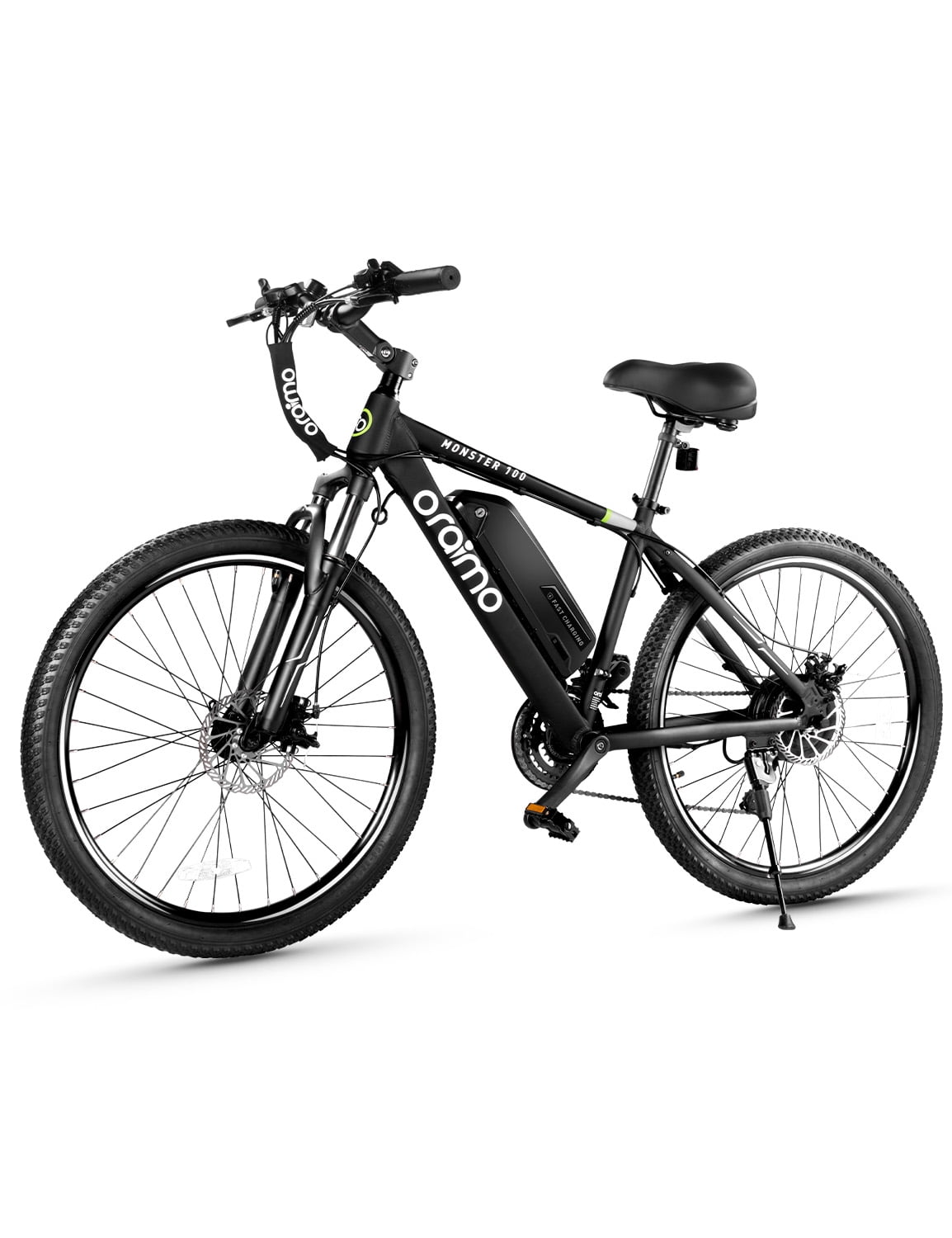 Oraimo Electric Bike Adult Electric Bicycles 26 Inch Mountain E-Bike Black