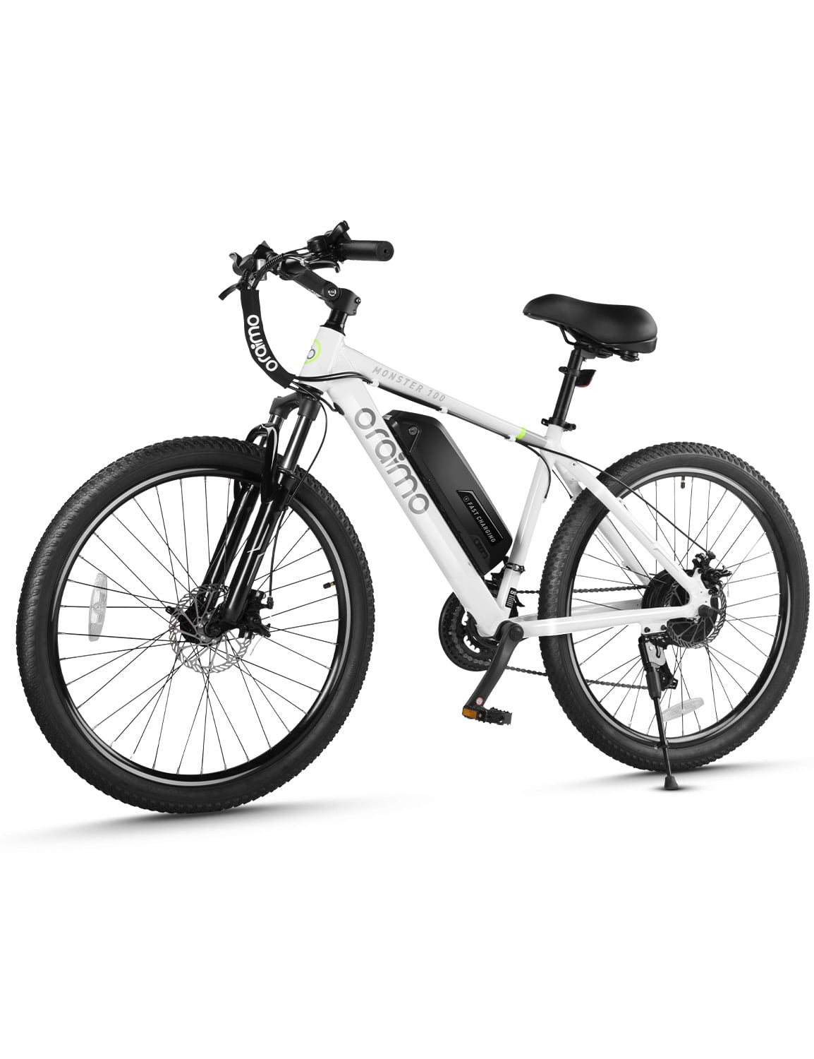 Oraimo Electric Bike For Adult 26 Inch Electric Mountain Bicycles White